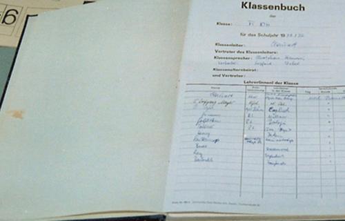 Klassenbücher sind eine spannende Quelle für den schulalltag vergangener Zeiten (Foto: H.-Chr. Nahrgang) 