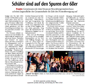 Über das Projekt #mehralsdagegen berichtet die Lippe Landes-Zeitung am 08. März 2018 (vergrößerte Bildansicht wird geöffnet)